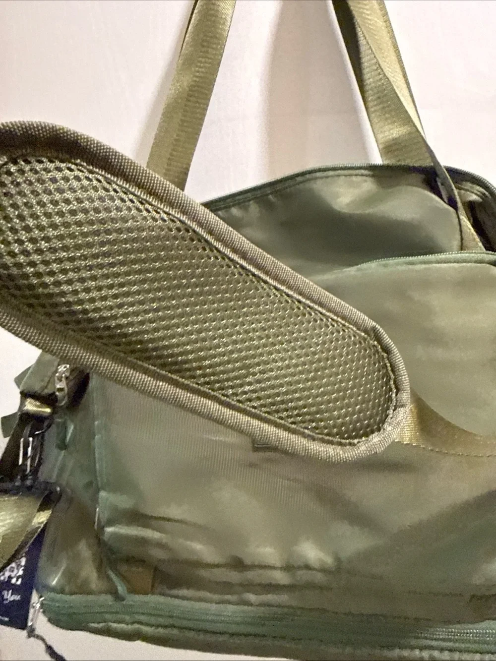 Foldie Olive Green Men’s Duffel Bag with Multiple Compartments